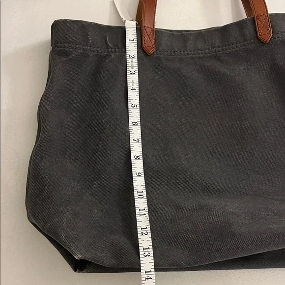 Madewell dark navy Tote with Brown leather Handles - Picture 12 of 16